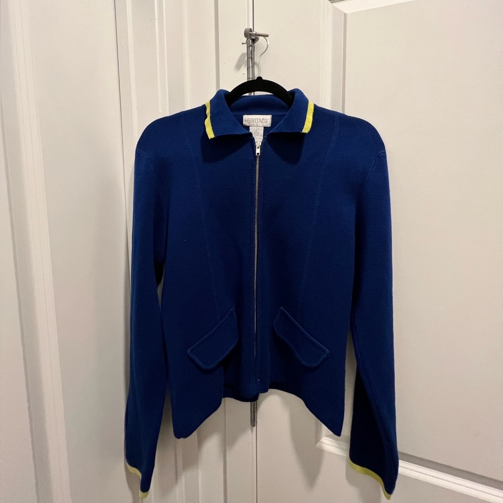 Heritage | Zip Up Sweater Jacket | size small